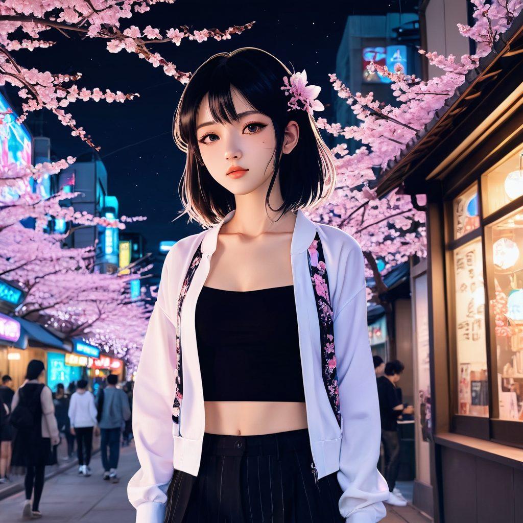 A captivating montage showcasing the intricate art of Hentai, blending detailed, alluring anime characters and sensual manga panels. Include vintage Japanese aesthetics with polished modern twists, encapsulating both traditional and contemporary elements of adult comics. The background should be a subtle mix of cherry blossoms and neon lights. vibrant colors. super-realistic.